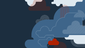 abstract clouds in blues and reds