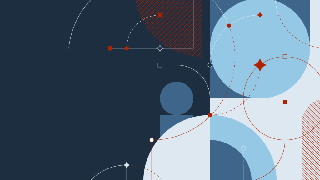 abstract system illustration blues