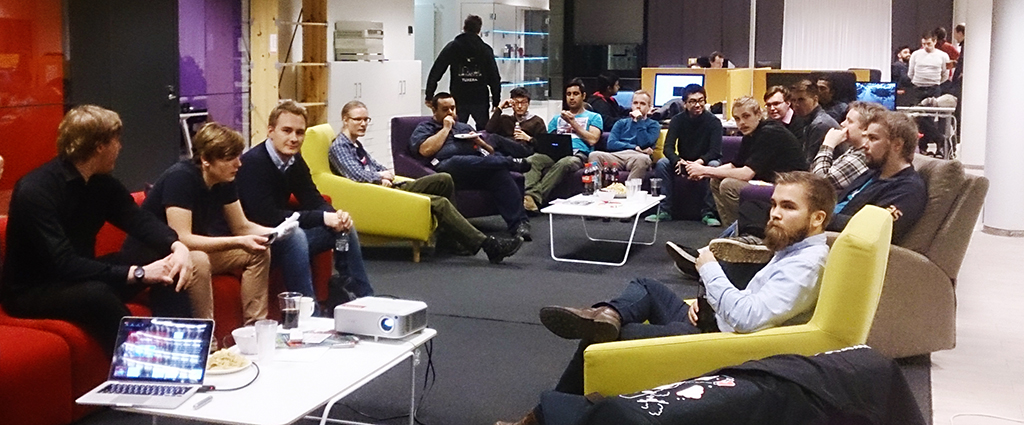 Students visiting Tuxera